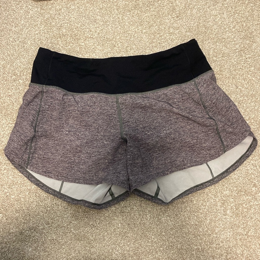 lululemon mid rise 4” speed up shorts